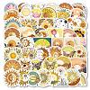 50Pcs Plant Theme PVC Self Adhesive Cartoon Stickers STIC-B001-12-1