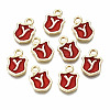 Alloy Enamel Charms ENAM-T012-03Y-RS-1