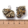 Natural Dalmatian Jasper Pendants G-B127-05P-08-3