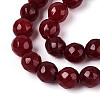 Dyed Natural White Jade Beads Strands G-T139-6mm-60-12-3