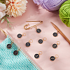 10Pcs Alloy Enamel Pendant Locking Stitch Markers HJEW-BC00081-4