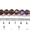 Electroplate Transparent Glass Beads Strands EGLA-A035-T10mm-L13-4