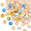 Olycraft Beech Wooden Round Pieces WOOD-OC0002-37-1