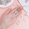 SUNNYCLUE 120Pcs 2 Styles Awareness Ribbon Hope Tibetan Style Alloy Pendants TIBEP-SC0001-79-3