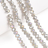 Electroplate Glass Beads Strands EGLA-A044-J4mm-B10-4