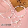 Plastic Imitation Pearl Oval Beads Bracelets & Necklaces Sets FS-WG9F44C-02-4