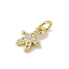 Brass Micro Pave Cubic Zirconia Charms KK-M283-22D-01-2