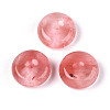 Cherry Quartz Glass Pendants G-N353-05A-14-1