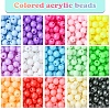 15 Colors Plastic Beads MACR-FS0001-79-2