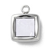 304 Stainless Steel Acrylic Pendants STAS-M091-02D-P-1