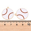 Sport Alloy Enamel Pendants ENAM-C035-01D-3