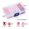 8 Style Pink & Purple Series Opaque Acrylic Beads MACR-YW0001-50-3