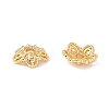 5-Petal Brass Bead Caps KK-A162-02G-4