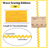 40M Polyester Wavy Fringe Trim Ribbon OCOR-GF0004-39N-2