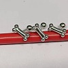 Bone 316 Stainless Steel 15 Gauge Tongue Rings WG22EEF-06-1