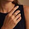 Double Layer 304 Stainless Steel Finger Rings WGBC9E1-01-2