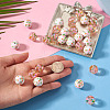 28Pcs 2 Styles Printed Opaque & Transparent Acrylic Beads OACR-TA0005-10-6