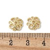 Flower Brass Bead Caps KK-F892-34G-09-2