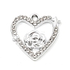 Alloy Rhinestone Pendants FIND-U026-05P-1