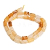 Natural Yellow Hematoid Quartz/Golden Healer Quartz Beads Strands GG-CBA5B6F-E03-01-5