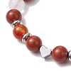 Gemstone Braided Bead Bracelets for Women Girl BJEW-JB11141-01-3