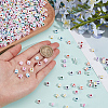 1200Pcs Opaque White Acrylic Beads MACR-PA0001-74-3