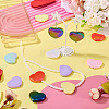 10Pcs UV Plating Opaque Acrylic Beads OACR-TA0001-11-6