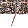 Matte Metallic Colours Glass Cylinder Seed Beads EGLA-K064-03-4