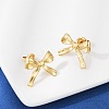 304 Stainless Steel Stud Earrings EJEW-G423-32B-G-2