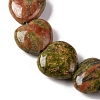 Natural Unakite Beads Strands G-I372-A05-02-4