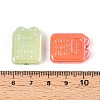 UV Plating Opaque Acrylic Beads OACR-T028-52-3