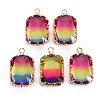 Gradient Color Glass Pendants GLAA-S193-005-B01-1