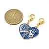 Alloy Enamel Split Pendant Decorations HJEW-JM02818-03-3