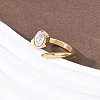304 Stainless Steel Glass Cuff Open Rings RJEW-P177-02A-G-3