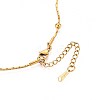 1.2MM 304 Stainless Steel Round Ball Boston Link Chain Necklaces NJEW-N058-09G-2