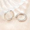 Brass Huggie Hoop Earrings KK-CBA8A92-04P-2
