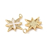 Brass Micro Pave Cubic Zirconia Pendants KK-B083-25D-G-2