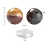 100Pcs 8mm Natural Mookaite Round Beads DIY-LS0002-57-3