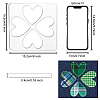 Acrylic Earring Handwork Template TOOL-WH0153-007-3