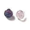 Natural Fluorite Carved Flower Beads G-O156-B-21-2