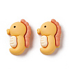 Opaque Resin Cabochons RESI-G036-F03-2