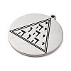 304 Stainless Steel Pendants STAS-Q002-04P-2