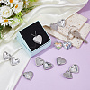 12Pcs Stainless Steel Locket Pendants STAS-DC0017-43-4