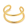 Ion Plating(IP) 304 Stainless Steel Hollow Open Cuff Ring for Women RJEW-A043-12G-2