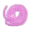 Baking Painted Imitation Jade Glass Round Bead Strands X-DGLA-Q021-8mm-44-3