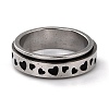 Non-Tarnish 203 Stainless Steel Rotating Spinner Fidget Band Rings for Anxiety Stress Relief RJEW-G118-04P-1