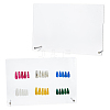 2Pcs Rectangle Acrylic Nail Art Display Board MRMJ-FH0001-62-1