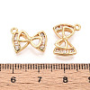 Brass Pave Cubic Zirconia Pendants KK-T074-91G-3