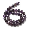 Round Natural Chevron Amethyst Bead Strands G-S380-01B-01-3