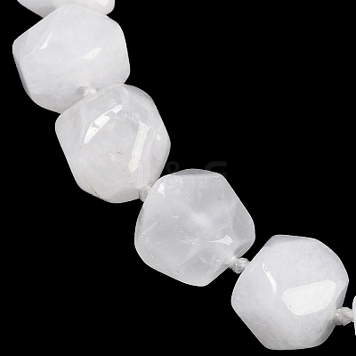 Natural Quartz Crystal Nuggets Beaded Necklaces for Women Men NJEW-K388-01D-1